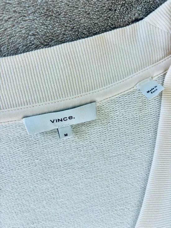 Vince Cream V-Neck Button Front Cardigan - Picture 6 of 8
